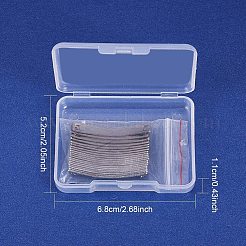 Maglie tag vuote in acciaio inossidabile 304 rettangolari curve&nbsp;STAS-PH0018-65P
