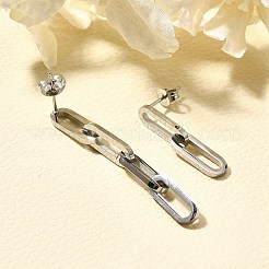 Orecchini pendenti in acciaio inossidabile 304 per donna&nbsp;EJEW-C096-15P-01