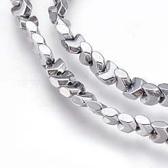 Electroplate non magnetici ematite sintetico fili di perline&nbsp;G-I208-20