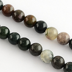 Indian agata pietra preziosa fili di perle naturali&nbsp;G-R201-8mm