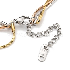 Fischgräten-Kettenarmbänder aus Edelstahl 304&nbsp;BJEW-H618-15MC