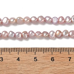 Fili di perle di perle d'acqua dolce coltivate naturali&nbsp;PEAR-C004-19B-02