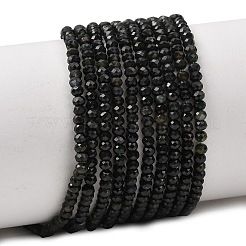 Natürliche grüne Turmalinperlenstränge&nbsp;G-G302-B01-3x2mm