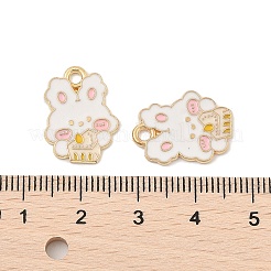 Anhänger aus Emaille mit Tiermotiven aus Zinklegierung&nbsp;FIND-Z065-01B