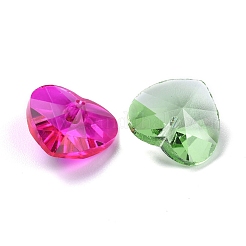 36pcs 12 couleurs pendentifs en verre de breloques de pierre de naissance&nbsp;RGLA-ZZ0001-05-18mm