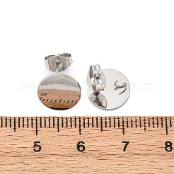 Ohrstecker-Beschläge aus Edelstahl 304&nbsp;STAS-D371-02P-04
