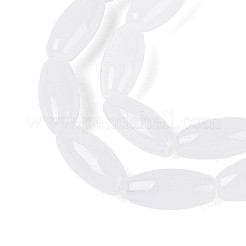 Abalorios de vidrio jade de imitación hebras&nbsp;GLAA-T028-15J-02