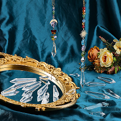 20 Stück 4 Stile transparente Glasanhänger&nbsp;GLAA-SP0001-79