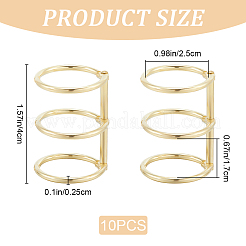 3-Ring-Scharnierringe aus Eisen für Loseblatt-Buchbinder&nbsp;FIND-WH20018-06B-G