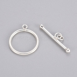 925 Sterling Silber Knebelverschlüsse&nbsp;STER-L057-001S