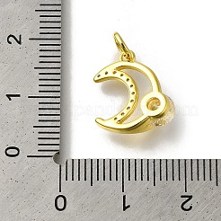 Pendentif en laiton plaqué avec support de lune&nbsp;KK-H485-33G-01