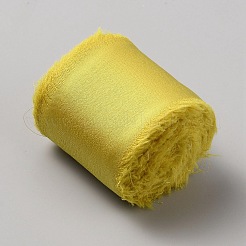 5 m ausgefranstes Polyester-Satinband&nbsp;OCOR-WH0078-220C