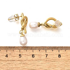 Knotenohrstecker aus 304 Edelstahl&nbsp;EJEW-C133-02G