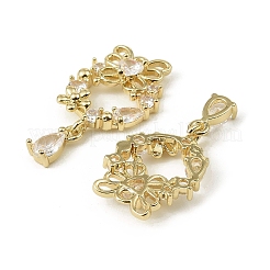 Pendentifs avec zircon cubiques à micro-pavés en laiton&nbsp;LS-KK-C107-03G