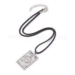 Colliers avec pendentif en acier inoxydable avec carte de tarot 201&nbsp;NJEW-JN04496-05