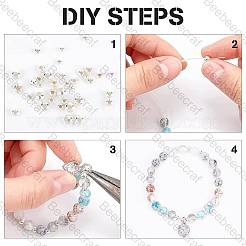 60 Stück 6 Stile 925 Sterlingsilberperlen&nbsp;STER-BBC0008-15
