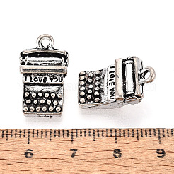 Tibetischer stil Aluminium Anhänger & Charms&nbsp;TIBEP-T054-30AS