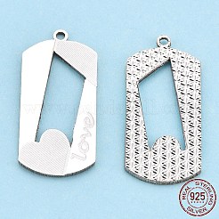 925 Sterling Silber Anhänger&nbsp;STER-T006-12