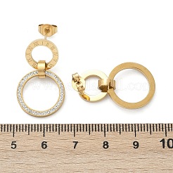 Boucles d'oreilles à tige en acier inoxydable 304 et argile polymère&nbsp;EJEW-V004-04G