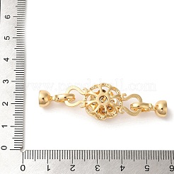 Messing Micro Pave klare Zirkonia Falte über Verschlüsse&nbsp;KK-A227-04G