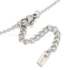 Collana con ciondolo in acciaio inossidabile 304 antiossidante per donna&nbsp;NJEW-A027-05P