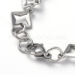 Bracciali a catena in acciaio inossidabile 304 anti-ossidazione&nbsp;BJEW-G582-38P