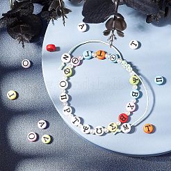 DIY griechische Alphabet Perle Stretch Armbänder machen Kits&nbsp;DIY-CA0001-26