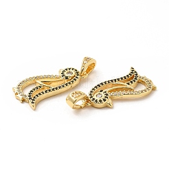 Ottone micro spianare pendenti zirconi&nbsp;KK-H441-16G