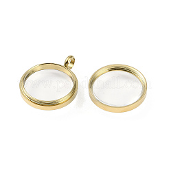 Placcatura ionica (ip) 304 ciondolo medaglione in acciaio inossidabile&nbsp;STAS-S132-15G-03