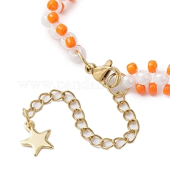 Bracciali di perline di vetro fatti a mano per le donne&nbsp;BJEW-MZ00125