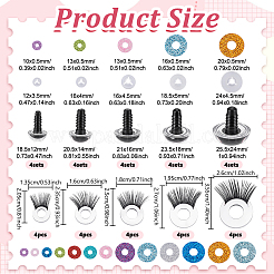 20 pz. 5 colori occhi di plastica per bambole artigianali&nbsp;DIY-NB0016-30