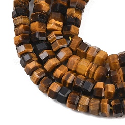 Natürlichen Tigerauge Perlen Stränge&nbsp;G-G345-C15-2x4mm