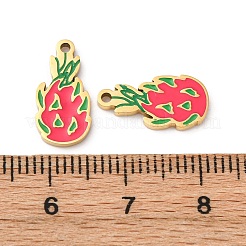 Breloques en émail en acier inoxydable 304 de la série Fruit&nbsp;STAS-U060-03G-11
