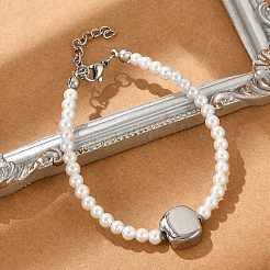 Bracelets en perles imitation plastique pour femmes&nbsp;BJEW-M056-12P