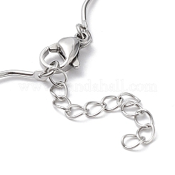 Anlaufgeschütztes Gliederkettenarmband aus Edelstahl 304 mit Drehsteg&nbsp;BJEW-K226-06P