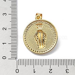 Pendentifs en laiton zircon cubique transparent&nbsp;KK-A221-28A-G