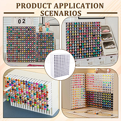 Estante de madera para almacenamiento de pintura de escritorio&nbsp;ODIS-WH0099-237B