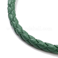 Fabrication de bracelets ronds tressés en simili cuir&nbsp;BJEW-H610-03G-03