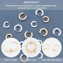 16 Stück 4 Stil 201 Edelstahl Huggie Creolen Zubehörse&nbsp;STAS-AR0001-36