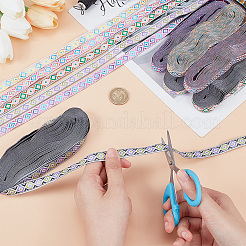 6 paquet de ruban polyester de style ethnique 6 couleurs&nbsp;OCOR-BC0005-10