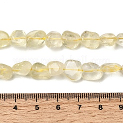 Stränge aus natürlichen Zitronenquarzperlen (erhitzt)&nbsp;G-P497-01E-52