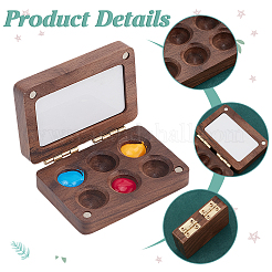 Holz Aquarellfarben Dosen Box&nbsp;AJEW-WH0542-84B