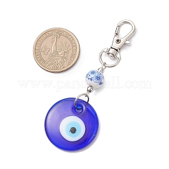 Décorations de pendentif mauvais œil au chalumeau faites à la main&nbsp;HJEW-JM04143-01