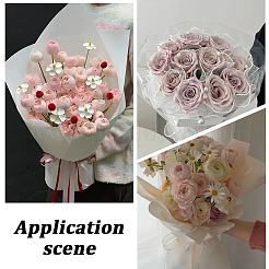 114 pz 3 colori quadrato di carta da regalo in cotone con bouquet di fiori decorazione&nbsp;AJEW-SP0004-29