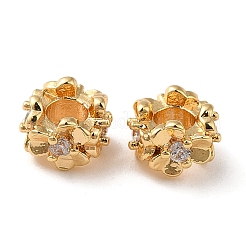 Perline zirconi micro pave  in ottone&nbsp;KK-P239-31B-G