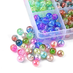 360 stücke 12 stil regenbogen abs kunststoff nachahmung perlenperlen&nbsp;OACR-YW0001-02