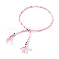Verstellbare geflochtene Baumwollschnüre Slider Armbänder machen&nbsp;AJEW-JB00797