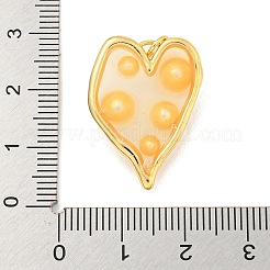 Gestellplattierte Messing- und Epoxidharz-Anhänger&nbsp;KK-C059-07G