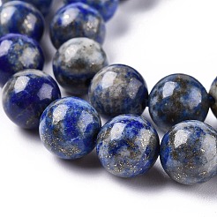 Natürlicher Lapislazuli Perlenstränge&nbsp;G-E483-17-10mm