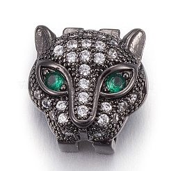 Ottone micro spianare fascini dello scorrevole zirconi&nbsp;ZIRC-E154-09-NR